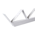 Pylex Stair Riser, 18-1/8 in L, 40 in W, Aluminum, White, Powdered 14022